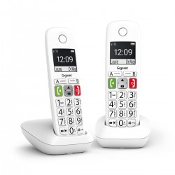 GIGASET WIRELESS PHONE E290 DUO WHITE (L36852-H2901-D202)