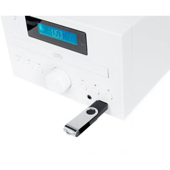 THOMSON MICRO SOUND SYSTEM BT RADIO FM/CD/MP3/USB WOOD FINISH WHITE MIC121BT THOMSON MICRO SOUND SYSTEM BT RADIO FM/CD/MP3/USB WOOD FINISH WHITE MIC121BT