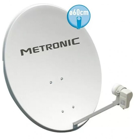 METRONIC PARABOLIC KIT Ø 60CM TO RECEIVE FREE SATELLITE CHANNELS 498252