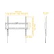 METRONIC FIXED SUPPORT TV 42"/55" VESA 400X400MM 451042