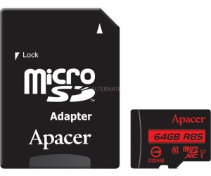 Apacer microSDXC UHS-I U1 Class10 64 GB Classe 10 (Apacer microSDHC UHS-I U1 Class10 R85 64GB w/ 1 Adapter RP)