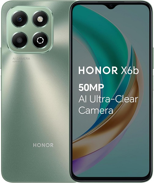 Honor X6b 167 cm (6.56") Doppia SIM Android 14 4G USB tipo-C 4 GB 128 GB 5200 mAh Verde